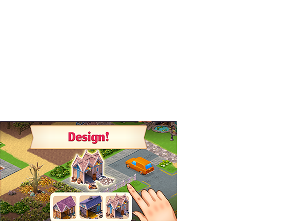 Play puzzle games to earn stars to complete tasks. Each task will allow you to renovate your farm and unfold a piece of drama.